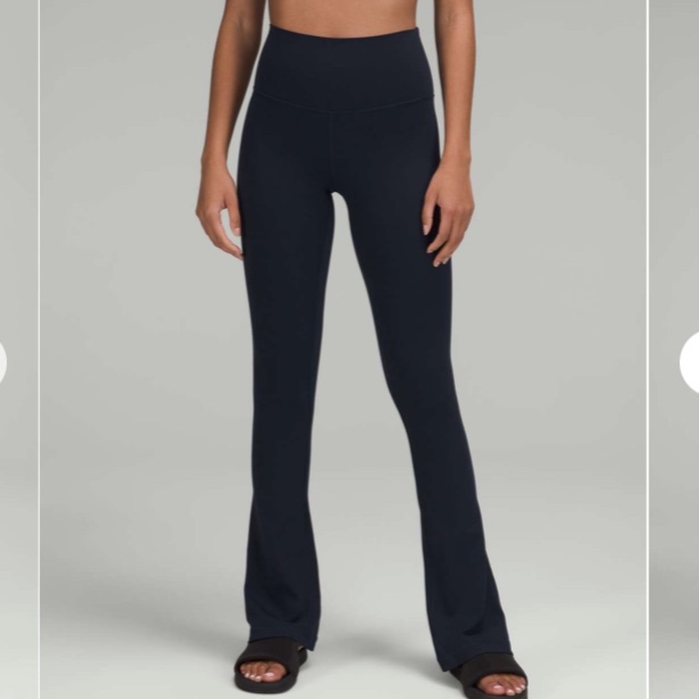 Lululemon align high rise mini flare pants 32 true navy size 2